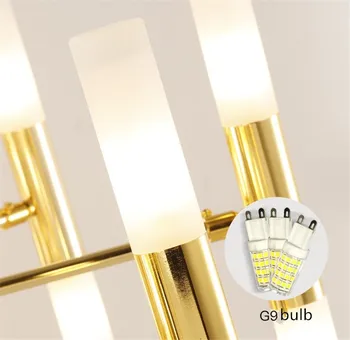 Post-modernus G9 led lemputė sieniniai šviestuvai minimalistinės kūrybos metalinis korpusas akrilo pavėsyje, led lempa, šviestuvas už kambarį patalpų