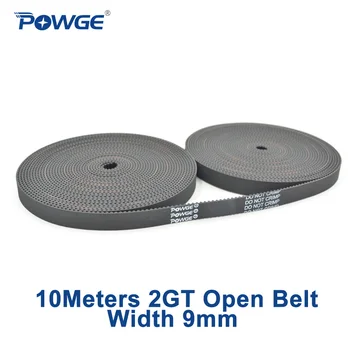 POWGE GT2 Laiko diržo plotis 9mm Gumos 2GT atidaryti sinchroninio Diržas, GT2-9mm Maži tarpeliai Linijinio Judesio 3D Spausdintuvas 10Meters