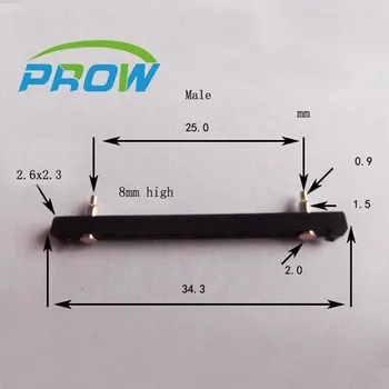 [PR] PG2.0-2P-25PH-8H Dideli tarpai 2pin 2P jungtis pogo pin paauksuoti kontaktai pavasario adata adata Vyras