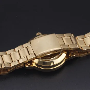 Prabanga Top Brand NUGALĖTOJAS Aukso Vyrų Skeletas Militar Automatinis laikrodis Mechaninis Suknelė Laikrodžiai Vyrams Relojes Automaticos Hombres