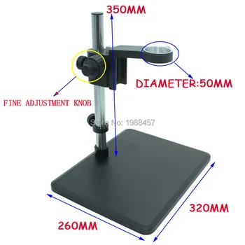 Pramonės Mikroskopo vaizdo Kameros Lęšis Žiedas Dėmesio Laikiklis Laikiklis 50MM tikslaus Reguliavimo Atrama + 10X-200X Standartas C Sąsaja Objektyvas