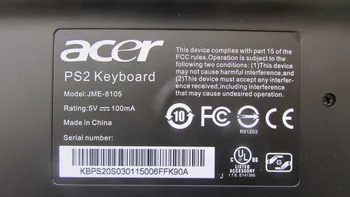 Prekės ispanijos Šokolado plona neperšlampama PS2 sąsaja darbalaukio klaviatūra Originalus ACER kompiuterių klaviatūros desktop PC PS2
