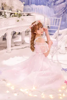Princesė saldus lolita dress Saldainių lietus išskirtinis dizainas vasaros nauja suknelė stebėjimo shell saldus holidayC16AB6047