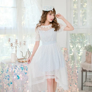 Princesė saldus lolita dress Saldainių lietus Nėrinių suknelė,Japonijos saldus princesė dress Stebėjimo temperamentas nereguliarus suknelė C22AB7150