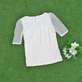 Princesė saldus lolita Dėdė Gėlių Pumpurų šilko marškinėliai gryna spalva skaidri gauzesleeves padaryti be pamušalo drabužiu UF103