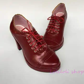 Princesė saldus rausvai raudona lolita batai aukštakulnį Nėrinių Rankų didelio dydžio batus Japonų dizaino pritaikymas 1213