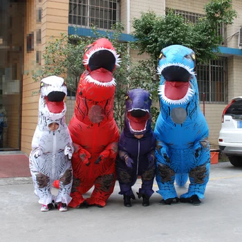 Pripučiami dinozauro kostiumo dinozaurų jumpsuit dinozaurų drabužiai, helovyno kostiumai, juokingi kostiumai, gyvūnų cosplay