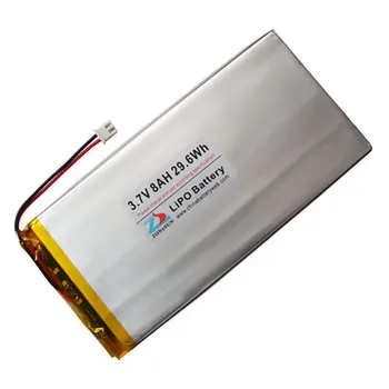 Pristatymas core 3.7 V 8000mAh didelės talpos polimero baterijos 6065125 planšetinį kompiuterį 5866125 Li-ion Ląstelių