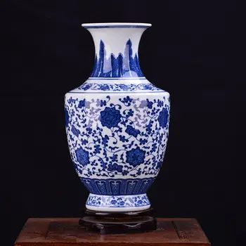 Pristatymas Jingdezhen keramika, antikvariniai porceliano vaza gėlių papuošalai amatų papuošalus, yra Namo Buto gyvenamasis kambarys