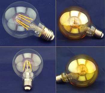 Pritemdomi 4X E27/E26 G80 4W 6W 8W COB LED Vintage Retro Edisonas, Kaitinamosios Lemputės, Kalėdos Lempos 400lm(4w);600lm(6w);800lm(8w);
