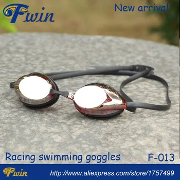 Profesinės konkurencijos plaukimo akiniai anti-rūko UV atsispirti veidrodinis objektyvas lenktynių plaukimo akiniai