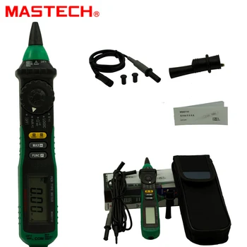 Profesinės Mastech MS8211 Pen tipo Skaitmeninis Multimetras Ne-susisiekite su AC Įtampos Detektorius Auto-pradedant Bandymą Įrašą didmeninės