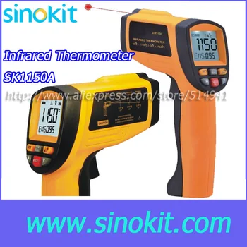 Profesinės Temperatūra:-18 ~ 1150 C Infraraudonųjų spindulių termometras SK1150A