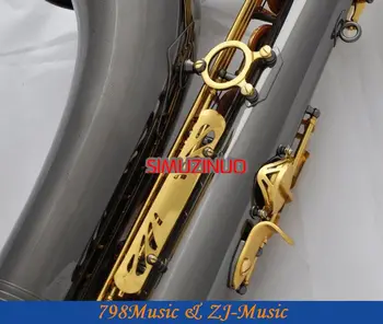 Profesionalus nauji juoda Nikelio, Aukso tenoras Saksofonas su Sax Atveju