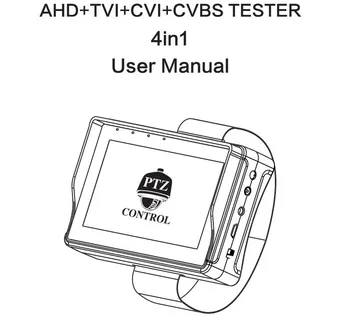 Promotion 4.3 inch four in one HD CCTV tester monitor AHD CVI TVI CVBS analog cameras testing 1080P 960P 720P PTZ audio 12V
