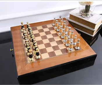 Psichikos Šachmatų Rinkinį Aukštos Kokybės Išskirtinį Baldų Apdailos Šachmatais Su Unfoldable Medinė Šachmatų Lenta Nemokamas Pristatymas