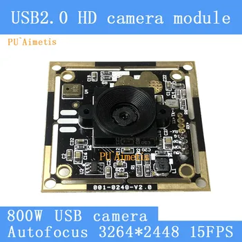PU'Aimetis Mini Stebėjimo kamera 8MP HD AF automatinis fokusavimas SONY IMX179 3264*2448 15 k / s Audio support USB kameros modulis