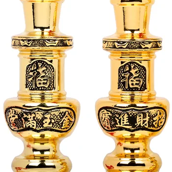 Pure electric candles for Buddha art supplies for lamp battery lamp for temple electrolier copper Candlestick ornaments