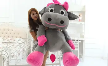 Pylimo žaislas didžiulis 130cm kūrybos animacinių filmų karvės galvijai pliušinis žaislas hugging pagalvę,Valentino Dieną, nustebino gimtadienio dovana w5397