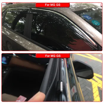 QCBXYYXH Automobilių Stilius 4pcs/daug Langų apdailos lietaus pavara blokuoti Skydeliai MG GS-2018 Saulės, Lietaus apsauga Apima Lipdukai