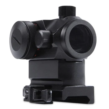 QD Didelis Raudonas Žalias Taškas Holografinio Taikiklio Riflescope Greitai Nuimti su 20mm Mount Šautuvas Apimtis Picatinny ir Weaver Geležinkelių Sistemos