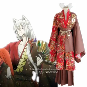 Qi mergina krašto mazgas Shinki mikage praves taro cos paslaugų ED versija cosplay raudoną kimono apranga suteikti ausies