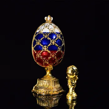 QIFU 2018 naujas atvykti namų dekoro rusija pasaulio taurės faberge kiaušinis suvenyras namų dekoro