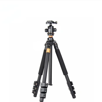 QZSD Q471 Profesionalus Nešiojamų Aliuminio Trikojis Su Panoraminiu Kamuolį galva 4 Sekcijos Tripode Canon Nikon Sony DSLR Fotoaparatas