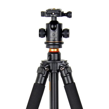 QZSD Q471 Profesionalus Nešiojamų Aliuminio Trikojis Su Panoraminiu Kamuolį galva 4 Sekcijos Tripode Canon Nikon Sony DSLR Fotoaparatas
