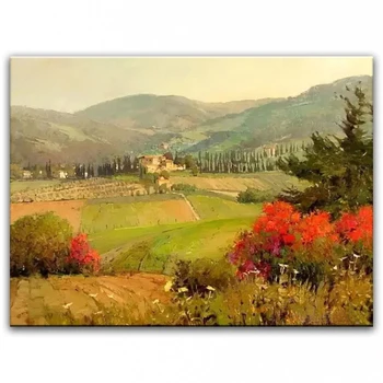 Rankomis dažyti aliejus, tapyba Namų puošybai aukštos kokybės kraštovaizdžio peilis tapybos nuotraukas DM16072103