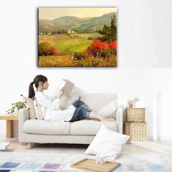 Rankomis dažyti aliejus, tapyba Namų puošybai aukštos kokybės kraštovaizdžio peilis tapybos nuotraukas DM16072103