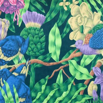 Rankomis Dažyti Tapetai, 3D Pasirinktinius Nuotraukų Freskomis Pietryčių Azijoje Medžių Gėlių, Paukščių 3D Sienų Dokumentus Kambarį TV Namų Dekoro
