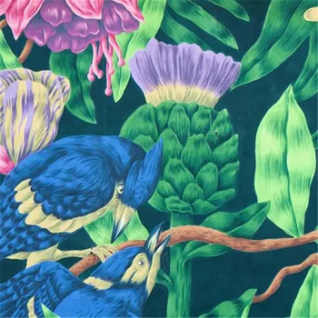 Rankomis Dažyti Tapetai, 3D Pasirinktinius Nuotraukų Freskomis Pietryčių Azijoje Medžių Gėlių, Paukščių 3D Sienų Dokumentus Kambarį TV Namų Dekoro