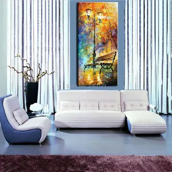 Rankų abstrakčiai aliejaus tapybai gatvės šviesos dekoracijos, drobės, sienos meno nuotrauka už kambarį sienų apdailai iliustracijos