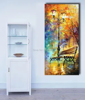 Rankų abstrakčiai aliejaus tapybai gatvės šviesos dekoracijos, drobės, sienos meno nuotrauka už kambarį sienų apdailai iliustracijos