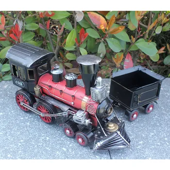 Rankų Darbo Garo Lokomotyvą Traukinys Modelis Kūrybinio Derliaus Metalo Amatų Papuošalai Namų Puošybai Miniatiūriniai Amatų Vaikai Kalėdų Žaislas