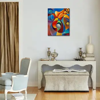 Rankų darbo modernios Naftos paveikslai abstraktūs tapybos spalvinga moteris dekoratyvinės dailės už kambarį namo apdaila