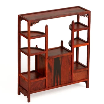 Raudonmedžio baldai modelio raudonos raudonmedžio miniatiūriniai baldai, knygų spintos miniatiūriniai medienos baldai, spintos antikvariniai papuošalai