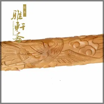 Raudonmedžio rankdarbių drožyba dragon Taomu Jian medžio masyvo Ping Wang 1 metrų didelis savybes, Namų Dekoravimo Feng Shui Pakabukas