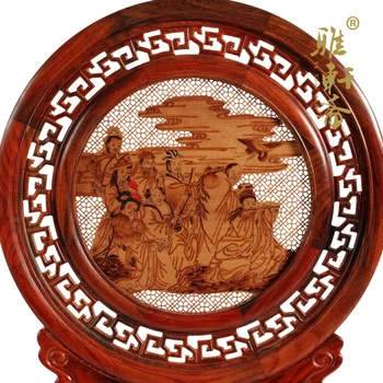 Raudonmedžio woodcarving ir dovana, papuošalai mediena, santalas lentelė ekrano apvali plokštelė ekranas