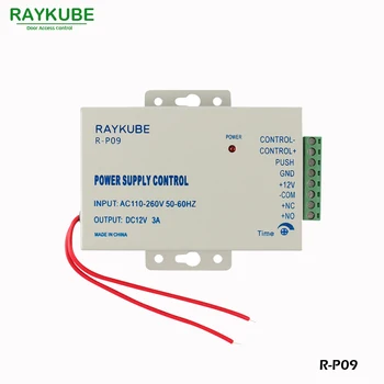 RAYKUBE Elektros Varikliu Užraktas Prieigos Valdymo Sistemos Rinkinys + Metalo Touch FRID Reader+Exit Mygtuką+ID Keyfobs