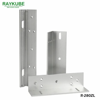 RAYKUBE Z/L Bracket For 280KG Electric Magnetic Lock Install High-Strength Aluminum Alloy R-280ZL