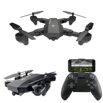 RC Drone, Sulankstomas Skrydžio Trajektorijos FPV VR Wifi Quadcopter 2.4 GHz 6 Ašių Giroskopas Nuotolinio Valdymo Drone su 720P Wifi, 2MP Kamera, HD