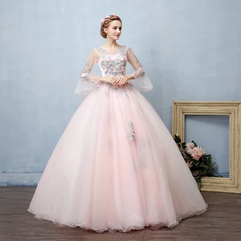 Realių šviesiai šviesiai rožinė fėja 18 a. cosplay kamuolys suknelė royal princess Viduramžių ir Renesanso Viktorijos suknelė Belle kamuolys