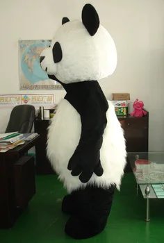 Realus paveikslas kulka panda bear talismanas cosplay kostiumų suaugusiųjų dydis nemokamas pristatymas