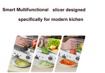Reguliuojamas Slicer Profesinės Tarka su 304 Nerūdijančio Plieno Peiliukai Daržovių Cutter Virtuvės Reikmenys