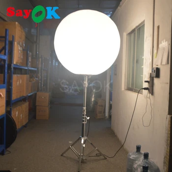Reklamos pripučiami stovėti apšviesta balionas su nerūdijančio plieno trikojis/LED apšvietimas pripučiami trikojo balionas ekranas stulpelio