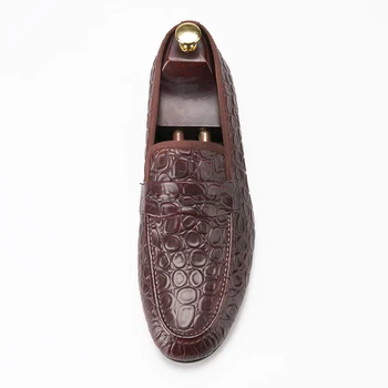 Reljefinis oda ruda komplektai, batų Britų vyriški batai, odiniai batai vyrams