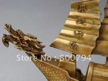 Retas Senas Čing Dinastija burlaivio vario statula ,18C,nemokamas pristatymas