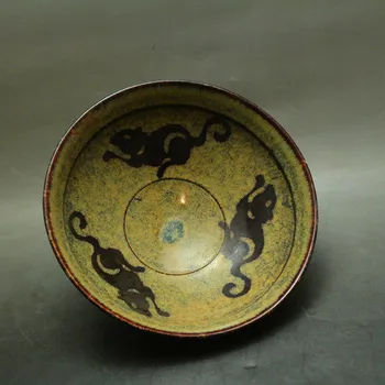 Retas Song Dinastijos(961--1275) porcelianinis dubuo, JiZhou Krosnies,žiurkės,geriausia kolekcija ir puošmena, Nemokamas pristatymas